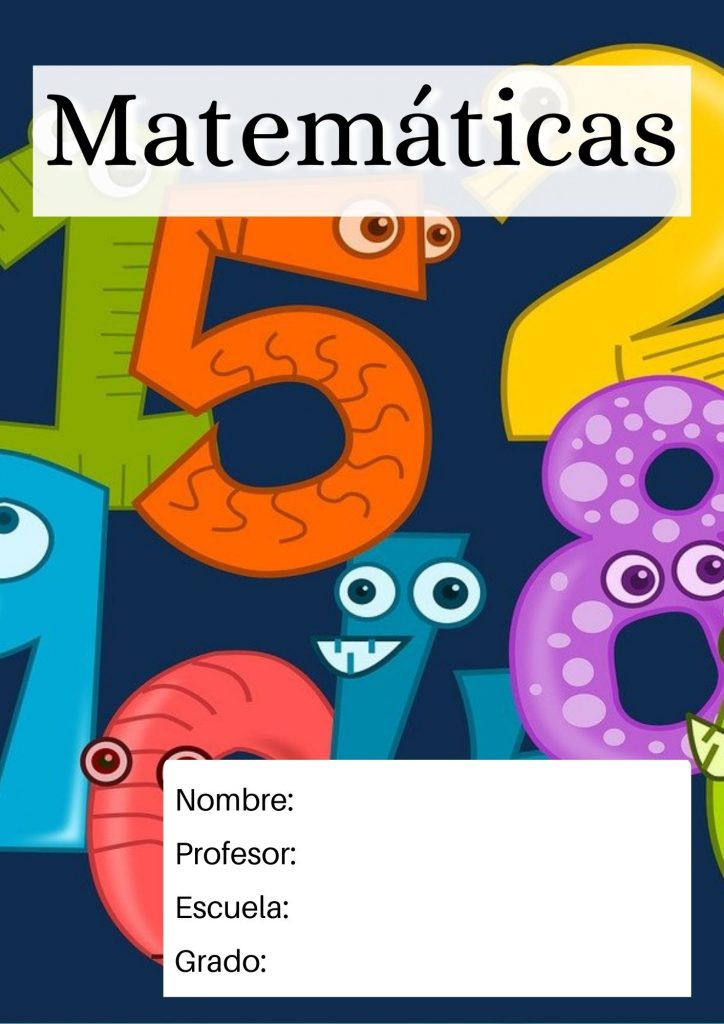 portada de matemáticas para niños