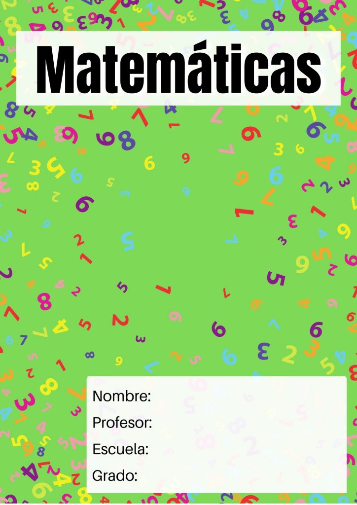 portadas para matemáticas